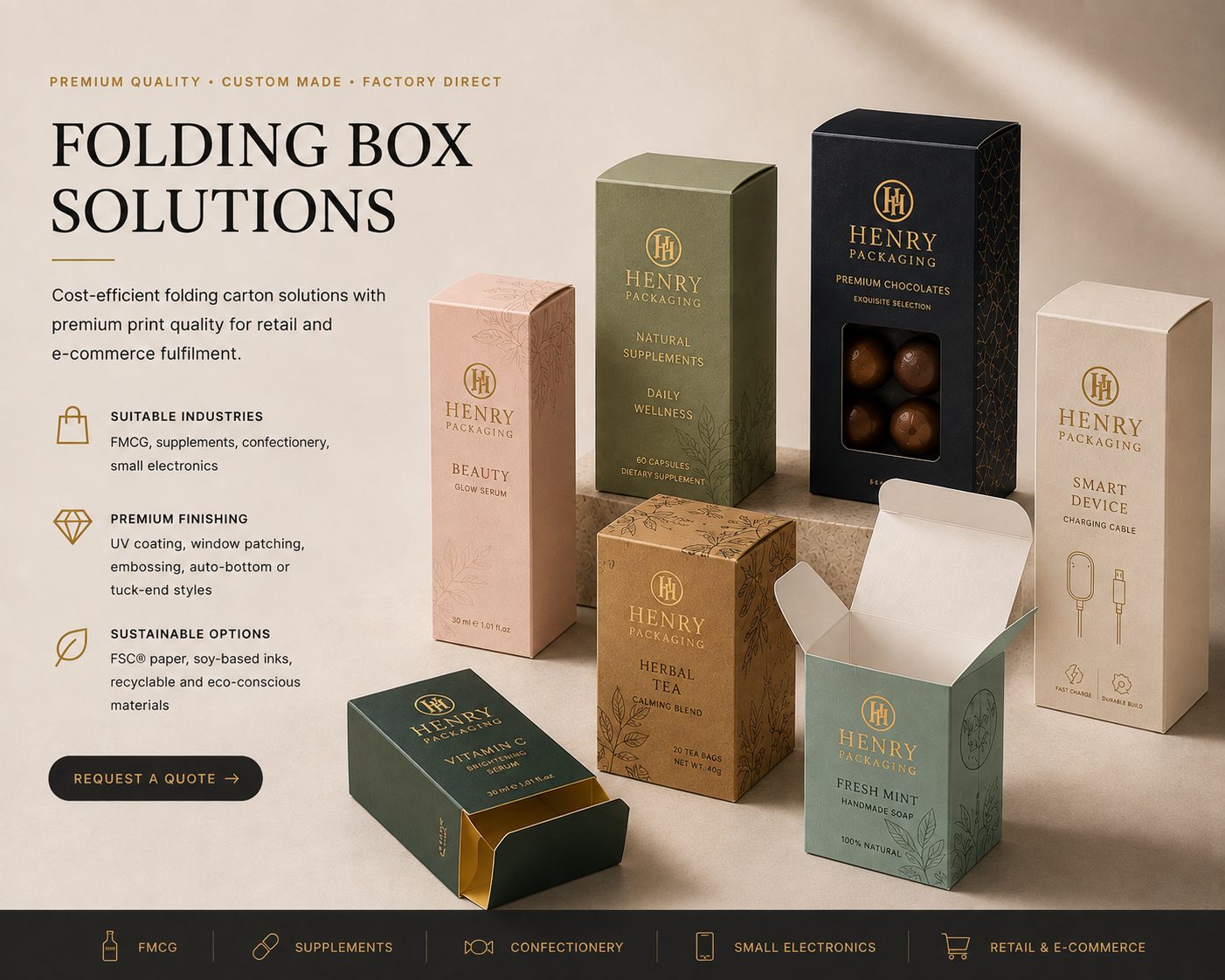 Custom Folding Carton Manufacturer